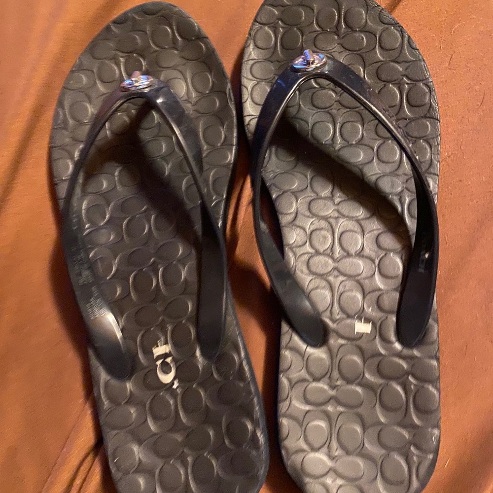 Coach flip flops